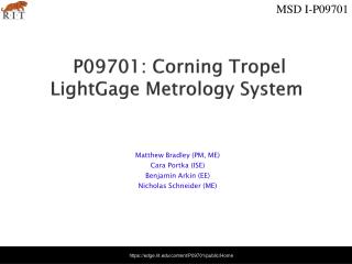 P09701: Corning Tropel LightGage Metrology System