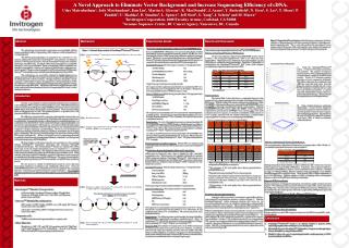 A Novel Approach to Eliminate Vector Background and Increase Sequencing Efficiency of cDNA.