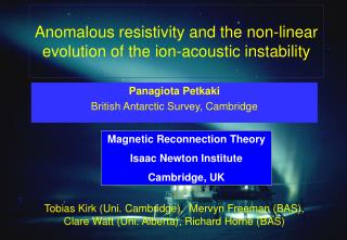 Anomalous resistivity and the non-linear evolution of the ion-acoustic instability