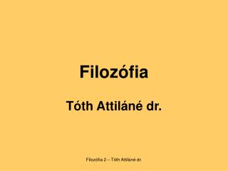 Filozófia