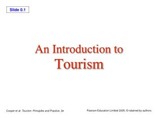 An Introduction to Tourism