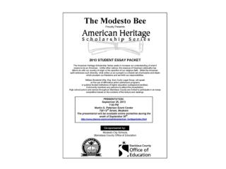 AMERICAN HERITAGE SCHOLARSHIP SERIES