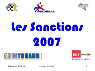 Les Sanctions 2007