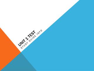 Unit 1 TEST
