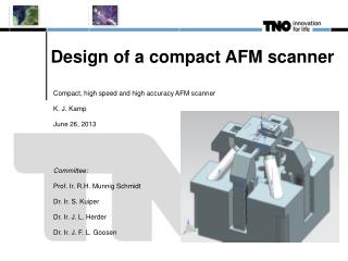 Design of a compact AFM scanner