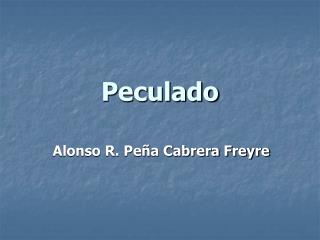 Peculado