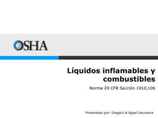 Líquidos inflamables y combustibles