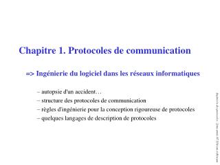 Chapitre 1. Protocoles de communication