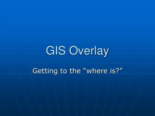 GIS Overlay