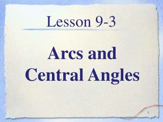 Lesson 9-3