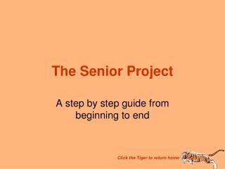 The Senior Project