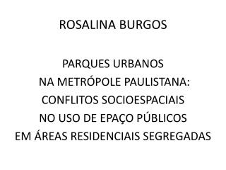 ROSALINA BURGOS