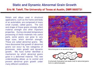 Abnormal grain in an aluminum alloy