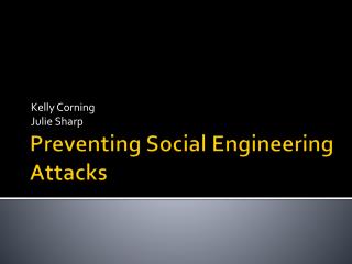 Preventing Social Engineering Attacks