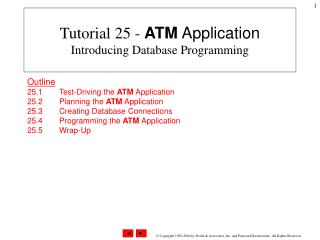 Tutorial 25 - ATM Application Introducing Database Programming