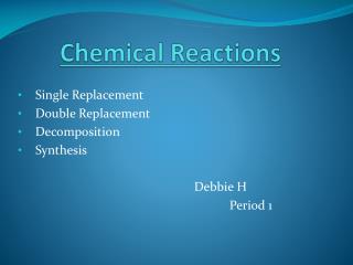 Chemical Reactions