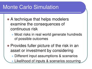 Monte Carlo Simulation