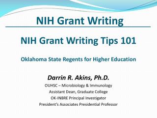 NIH Grant Writing