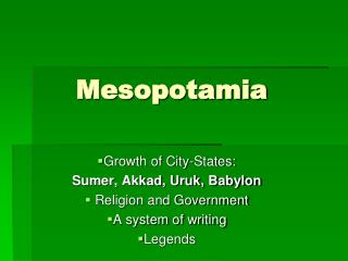 Mesopotamia