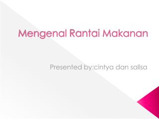 Mengenal Rantai Makanan