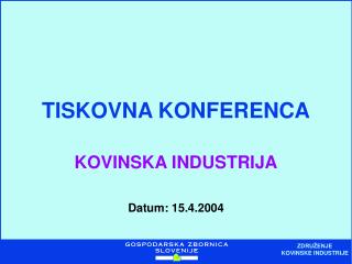 TISKOVNA KONFERENCA