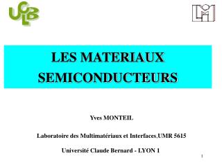 LES MATERIAUX SEMICONDUCTEURS