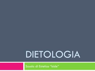 DIETOLOGIA