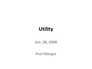 Utility