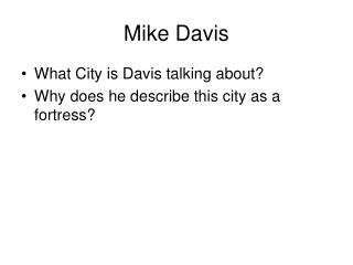 Mike Davis