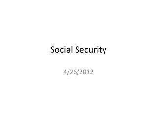 Social Security