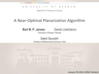 A Near-Optimal Planarization Algorithm