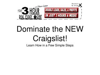 Dominate the NEW Craigslist!