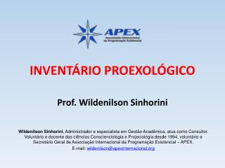 INVENTÁRIO PROEXOLÓGICO