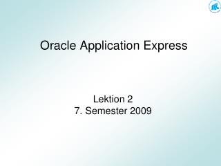 Oracle Application Express