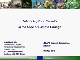 Enhancing Food Security in the Face of Climate Change