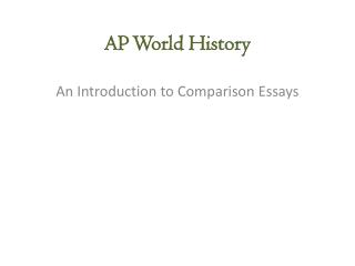 AP World History