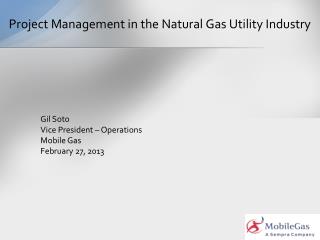Project Management in the Natural Gas Utility Industry