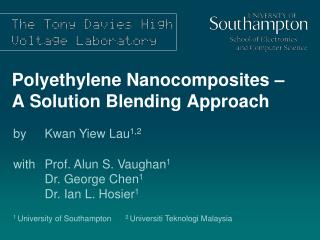 Polyethylene Nanocomposites – A Solution Blending Approach