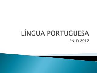 LÍNGUA PORTUGUESA