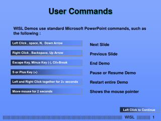 User Commands