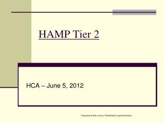 HAMP Tier 2