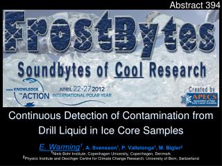 Continuous Detection of Contamination from Drill Liquid in Ice Core Samples