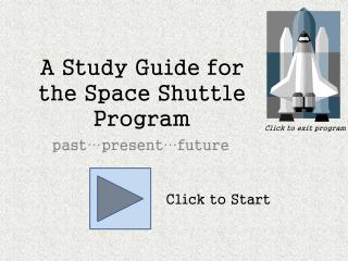 A Study Guide for the Space Shuttle Program