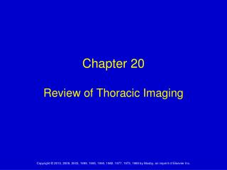 Chapter 20 Review of Thoracic Imaging