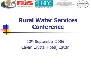 Rural Water Services Conference
