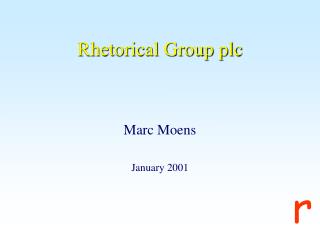 Rhetorical Group plc