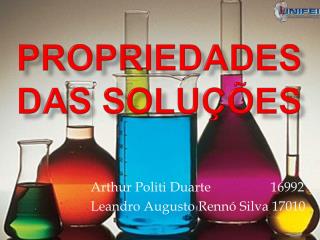 Propriedades das soluções