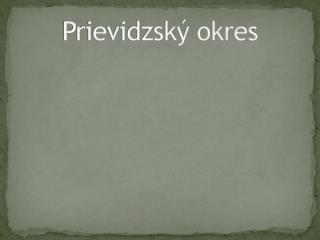 Prievidzský okres