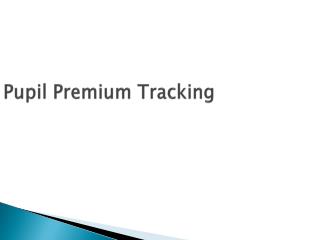 Pupil Premium Tracking