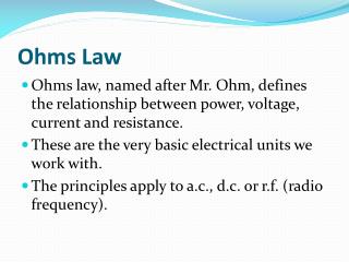 Ohms Law